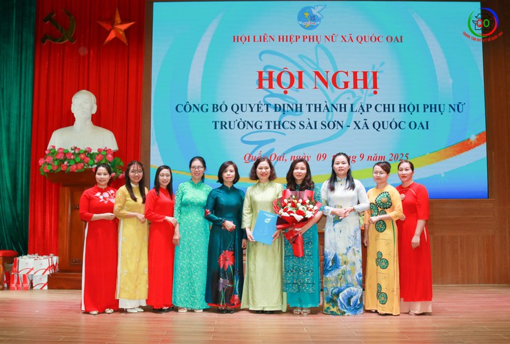 Quốc Oai: Tổ chức Hội nghị công bố các quyết định thành lập và triển khai hoạt động Chi hội Phụ nữ trong cơ quan, đơn vị, trường học- Ảnh 14.