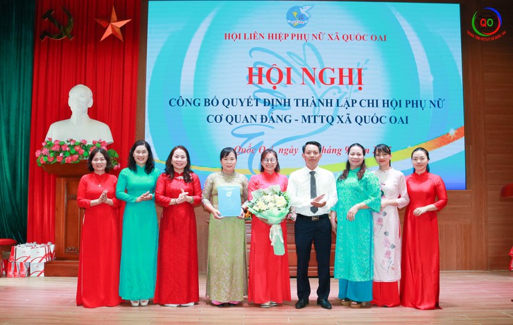 Quốc Oai: Tổ chức Hội nghị công bố các quyết định thành lập và triển khai hoạt động Chi hội Phụ nữ trong cơ quan, đơn vị, trường học- Ảnh 3.