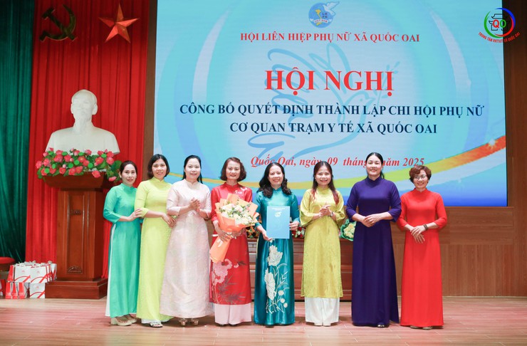 Quốc Oai: Tổ chức Hội nghị công bố các quyết định thành lập và triển khai hoạt động Chi hội Phụ nữ trong cơ quan, đơn vị, trường học- Ảnh 5.