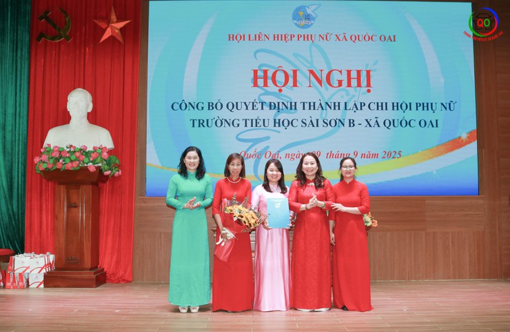 Quốc Oai: Tổ chức Hội nghị công bố các quyết định thành lập và triển khai hoạt động Chi hội Phụ nữ trong cơ quan, đơn vị, trường học- Ảnh 7.