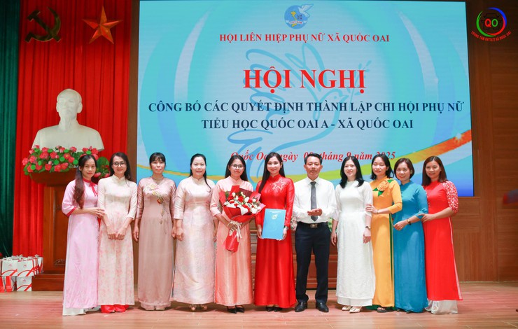 Quốc Oai: Tổ chức Hội nghị công bố các quyết định thành lập và triển khai hoạt động Chi hội Phụ nữ trong cơ quan, đơn vị, trường học- Ảnh 9.