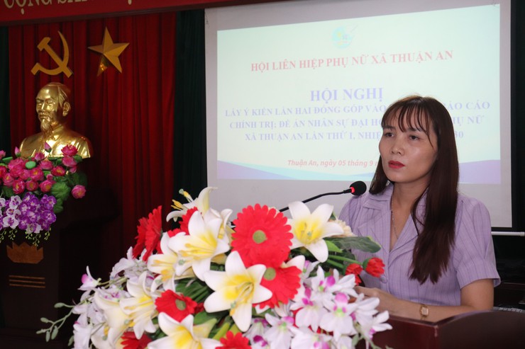Các đoàn thể xã Thuận An tổ chức lấy ý kiến góp ý dự thảo Báo cáo chính trị trình Đại hội lần thứ Nhất, nhiệm kỳ 2025- 2030 của tổ chức Hội cấp xã- Ảnh 3.