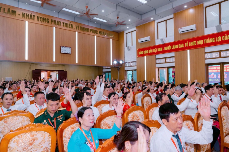 Ủy ban Mặt trận Tổ quốc Việt Nam xã Thư Lâm long trọng tổ chức Đại hội đại biểu MTTQ xã Thư Lâm lần thứ I, nhiệm kỳ 2025 - 2030.- Ảnh 4.