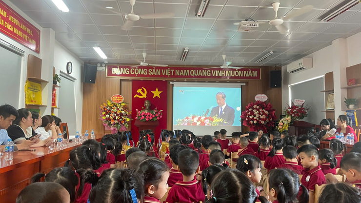 Trường Mầm non Họa Mi tổ chức “Ngày hội đến trường của bé” năm học  2025 – 2026 tưng bừng phấn khởi- Ảnh 9.