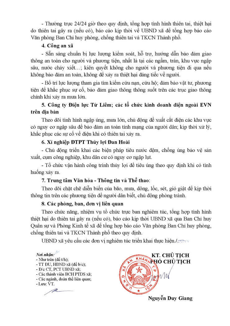 Chủ động ứng phó tác động cơn bão số 7 trên địa bàn xã- Ảnh 3.