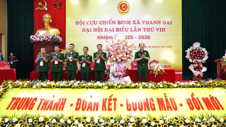 Đại hội đại biểu Hội Cựu chiến binh xã Thanh Oai lần thứ VIII, nhiệm kỳ 2025-2030- Ảnh 12.