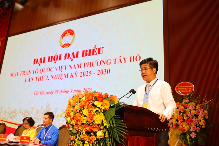 Đại hội MTTQ Việt Nam phường Tây Hồ: Dấu ấn đoàn kết và khát vọng phát triển- Ảnh 2.