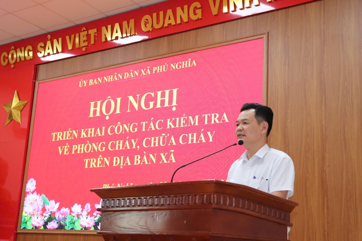 Xã Phú Nghĩa tổ chức hội nghị triển khai công tác kiểm tra phòng cháy, chữa cháy năm 2025- Ảnh 3.