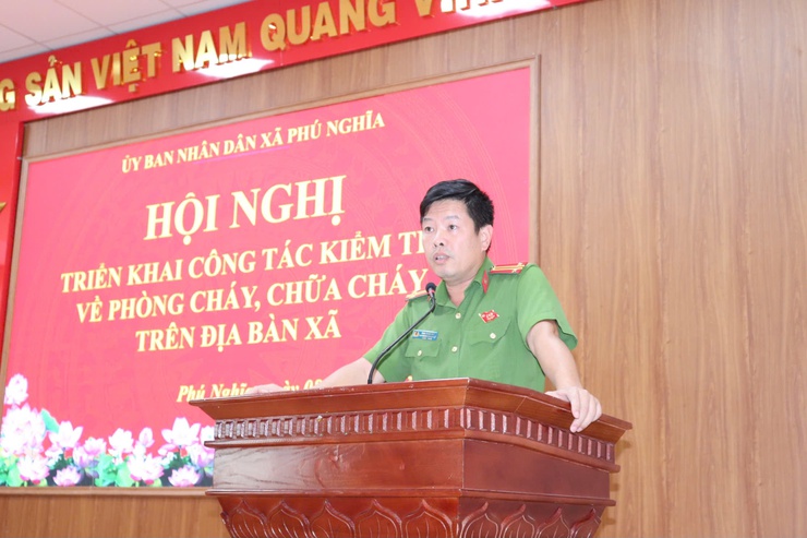 Xã Phú Nghĩa tổ chức hội nghị triển khai công tác kiểm tra phòng cháy, chữa cháy năm 2025- Ảnh 4.