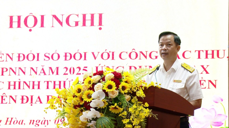 Ứng Hòa tập huấn công tác thu nộp thuế sử dụng đất phi nông nghiệp năm 2025 qua ứng dụng eTax Mobile- Ảnh 1.