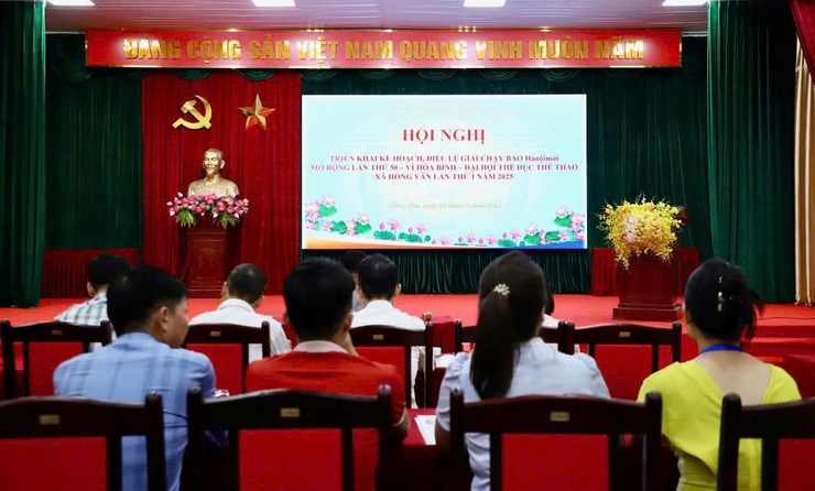 UBND XÃ HỒNG VÂN TỔ CHỨC HỘI NGHỊ TRIỂN KHAI KẾ HOẠCH GIẢI CHẠY BÁO HÀ NỘI MỚI MỞ RỘNG LẦN THỨ 50 – VÌ HÒA BÌNH- Ảnh 1.