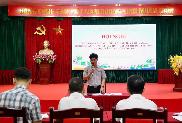 UBND XÃ HỒNG VÂN TỔ CHỨC HỘI NGHỊ TRIỂN KHAI KẾ HOẠCH GIẢI CHẠY BÁO HÀ NỘI MỚI MỞ RỘNG LẦN THỨ 50 – VÌ HÒA BÌNH- Ảnh 2.