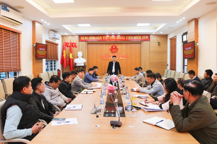 Quốc Oai: Họp Ban Chỉ đạo triển khai giải pháp xử lý 5 điểm nghẽn trên địa bàn xã- Ảnh 1.