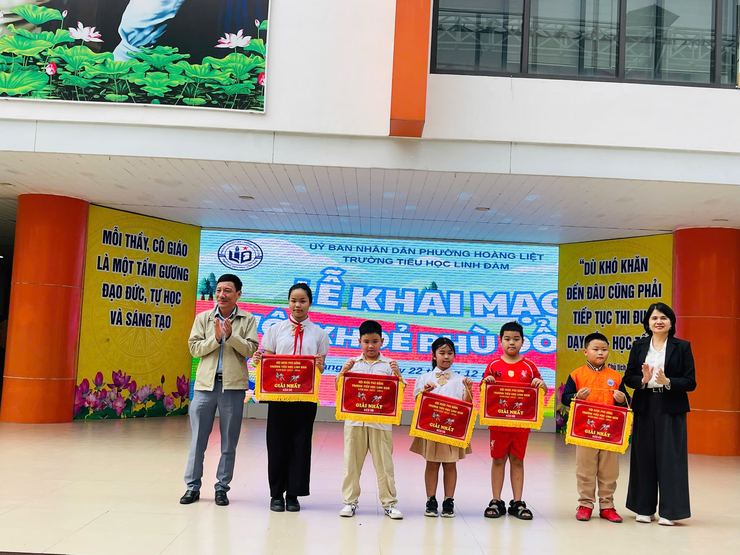 Trường Tiểu học Linh Đàm tổ chức Lễ khai mạc Hội khỏe Phù Đổng cấp trường, năm học 2025 - 2026- Ảnh 1.