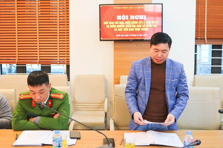 Quốc Oai: Họp Ban Chỉ đạo triển khai giải pháp xử lý 5 điểm nghẽn trên địa bàn xã- Ảnh 2.