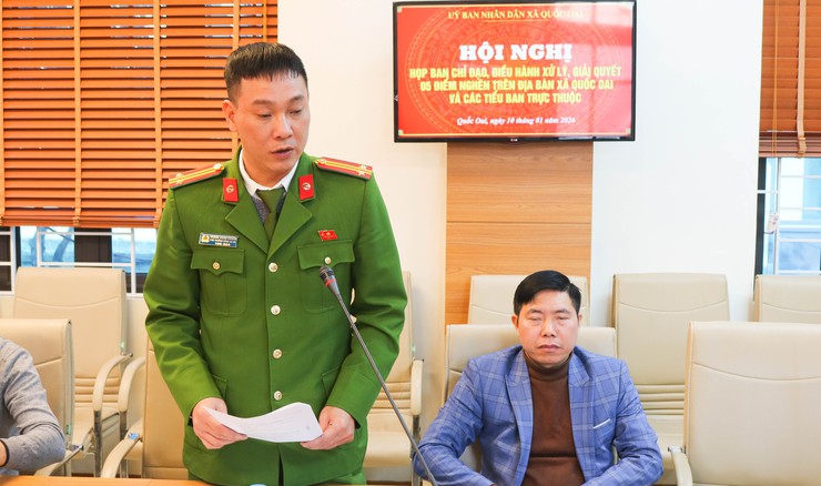 Quốc Oai: Họp Ban Chỉ đạo triển khai giải pháp xử lý 5 điểm nghẽn trên địa bàn xã- Ảnh 4.