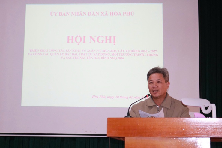 Xã Hoà Phú tăng cường công tác quản lý đất đai, trật tự xây dựng, môi trường trước, trong và sau Tết Nguyên đán Bính Ngọ 2026- Ảnh 2.