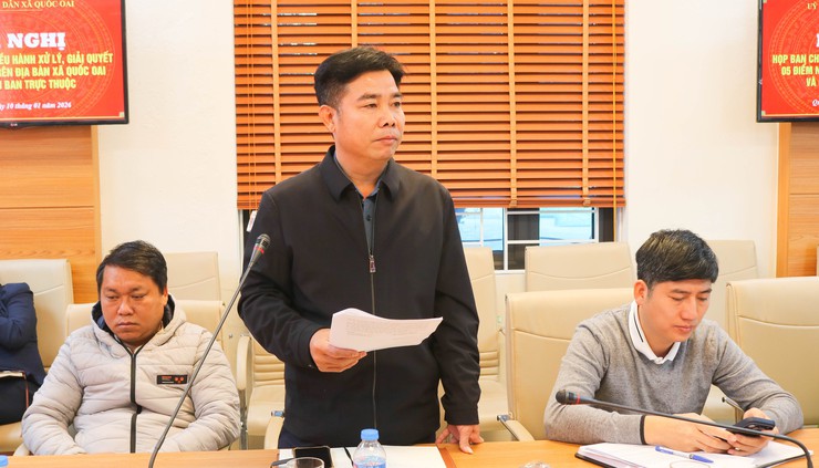 Quốc Oai: Họp Ban Chỉ đạo triển khai giải pháp xử lý 5 điểm nghẽn trên địa bàn xã- Ảnh 5.