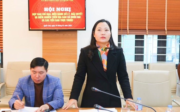 Quốc Oai: Họp Ban Chỉ đạo triển khai giải pháp xử lý 5 điểm nghẽn trên địa bàn xã- Ảnh 6.