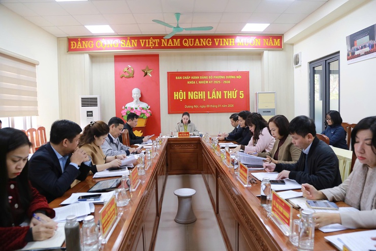 Ban Chấp hành Đảng bộ phường Dương Nội tổ chức thành công Hội nghị lần thứ năm- Ảnh 1.