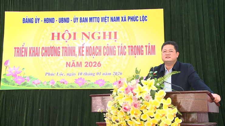 Xã Phúc Lộc tổ chức Hội nghị triển khai chương trình, kế hoạch công tác trọng tâm năm 2026- Ảnh 5.