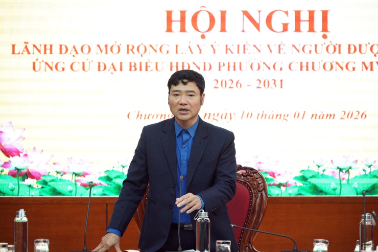 Ủy ban MTTQ Việt Nam phường Chương Mỹ lấy ý kiến giới thiệu người ứng cử đại biểu HĐND phường Chương Mỹ, nhiệm kỳ 2026 – 2031- Ảnh 2.