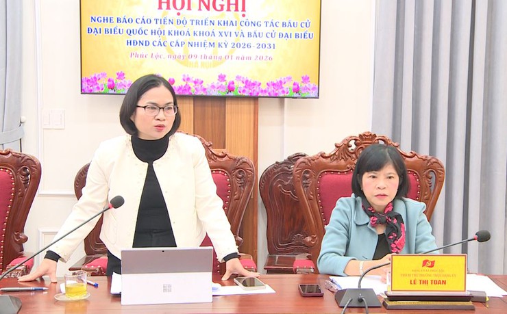 Uỷ ban bầu cử xã Phúc Lộc tổ chức nghe tiến độ triển khai công tác bầu cử đại biểu Quốc hội khoá XVI và bầu cử đại biểu HĐND các cấp nhiệm kỳ 2026-2031- Ảnh 5.