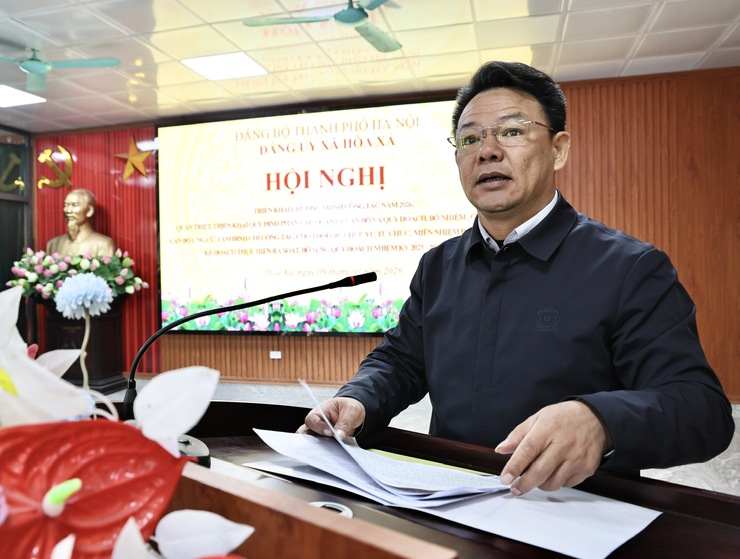 ĐẢNG ỦY XÃ HÒA XÁ TRIỂN KHAI NHIỆM VỤ CÔNG TÁC NĂM 2026; QUÁN TRIỆT QUY ĐỊNH PHÂN CẤP QUẢN LÝ CÁN BỘ- Ảnh 5.