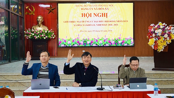 ĐẢNG ỦY XÃ HÒA XÁ TỔ CHỨC HỘI NGHỊ GIỚI THIỆU NHÂN SỰ ỨNG CỬ ĐẠI BIỂU HĐND XÃ KHÓA II, NHIỆM KỲ 2026 – 2031- Ảnh 2.