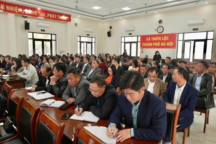 Xã Thiên Lộc tổ chức hội nghị triển khai một số nhiệm vụ trọng tâm quí I/2026- Ảnh 7.