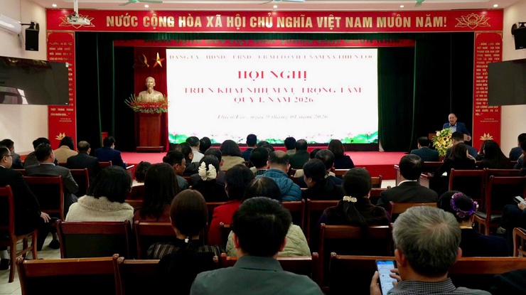 Xã Thiên Lộc tổ chức hội nghị triển khai một số nhiệm vụ trọng tâm quí I/2026- Ảnh 1.