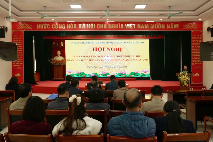 Hội nghị triển khai Kế hoạch Tổng kết hoạt động Thôn năm 2025 kết hợp Hội nghị đại biểu Nhân dân bàn việc xây dựng đời sống văn hóa năm 2026 và triển khai một số nội dung trước trong sau Tết nguyên Đán Bính Ngọ 2026- Ảnh 1.