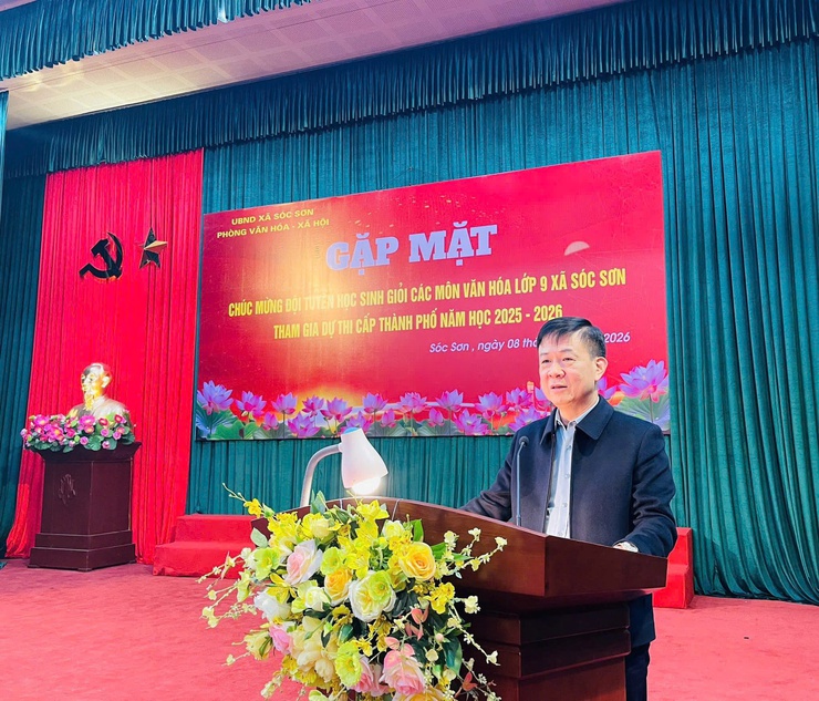 SÓC SƠN GẶP MẶT 50 EM HỌC SINH KHỐI THCS CHUẨN BỊ THAM DỰ KỲ THI HỌC SINH GIỎI CẤP THÀNH PHỐ- Ảnh 1.