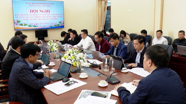 ĐẨY NHANH CÔNG TÁC GIẢI PHÓNG MẶT BẰNG CÁC DỰ ÁN TRÊN ĐỊA BÀN XÃ ỨNG HÒA.- Ảnh 1.