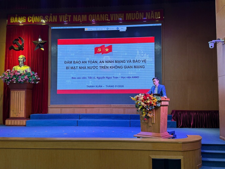 UBND phường Thanh Xuân tổ chức Hội nghị tập huấn, tuyên truyền, phổ biến về công tác an toàn, an ninh mạng xã hội và công tác bảo vệ bí mật Nhà nước- Ảnh 1.