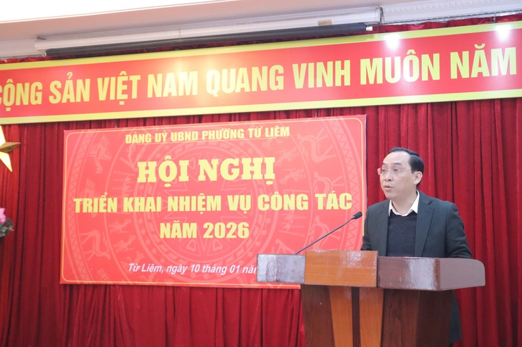 Đảng ủy UBND phường Từ Liêm tổng kết công tác năm 2025, triển khai nhiệm vụ năm 2026- Ảnh 2.