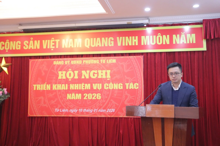 Đảng ủy UBND phường Từ Liêm tổng kết công tác năm 2025, triển khai nhiệm vụ năm 2026- Ảnh 5.