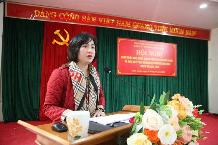 Đảng ủy phường Kiến Hưng tổ chức Hội nghị quán triệt, triển khai các Nghị quyết, Chương trình và Đề án trọng tâm nhiệm kỳ 2025-2030- Ảnh 4.