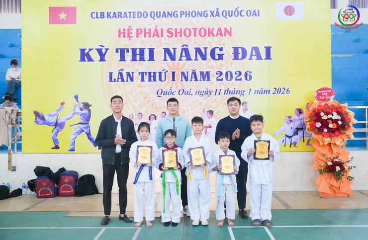 CLB Karatedo Quang Phong tổ chức kỳ thi lên đai Karate lần thứ I năm 2026 cho hơn 150 võ sinh- Ảnh 19.