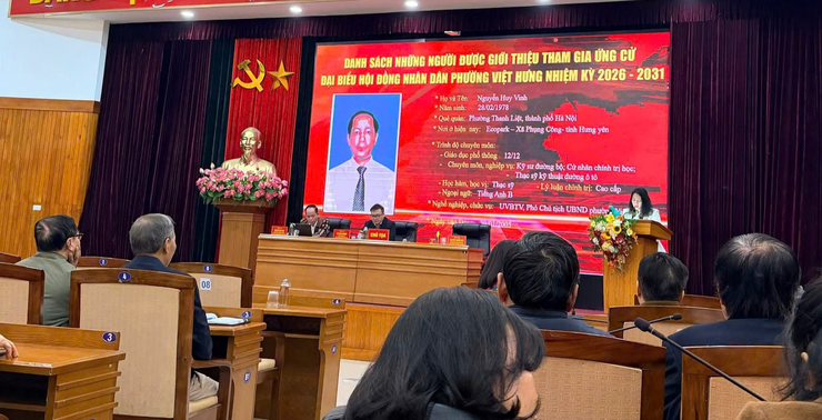 UBND Phường Việt Hưng tổ chức Hội nghị ban lãnh đạo mở rộng để thảo luận, giới thiệu người ứng cử đại biểu HĐND phường nhiệm kỳ 2026-2031- Ảnh 3.