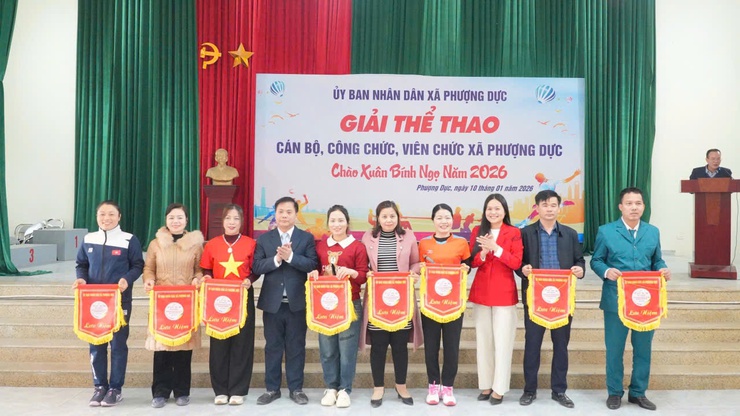 GIẢI THỂ THAO CHÀO XUÂN BÍNH NGỌ 2026 – SÂN CHƠI ĐOÀN KẾT CỦA CÁN BỘ, CÔNG CHỨC, VIÊN CHỨC XÃ PHƯỢNG DỰC- Ảnh 1.