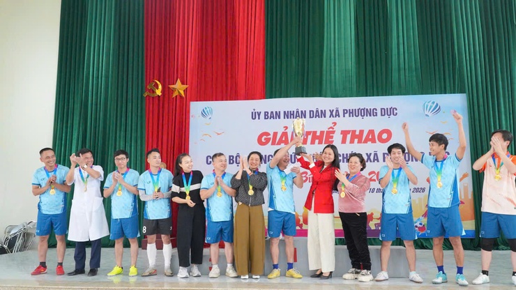 GIẢI THỂ THAO CHÀO XUÂN BÍNH NGỌ 2026 – SÂN CHƠI ĐOÀN KẾT CỦA CÁN BỘ, CÔNG CHỨC, VIÊN CHỨC XÃ PHƯỢNG DỰC- Ảnh 5.