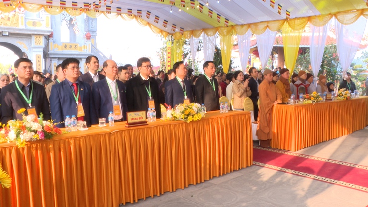 Trang trọng Đại lễ khánh thành Đại Hùng Bảo điện và đúc Đại Hồng Chung chùa Thái Ân thôn Bùi Xá- Ảnh 4.