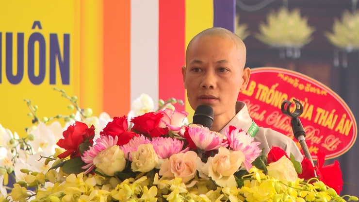 Trang trọng Đại lễ khánh thành Đại Hùng Bảo điện và đúc Đại Hồng Chung chùa Thái Ân thôn Bùi Xá- Ảnh 1.