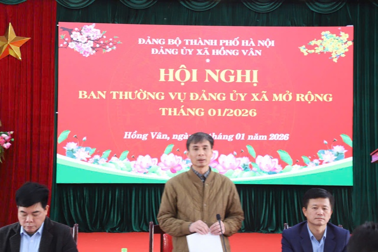 Đảng ủy xã Hồng Vân: Hội nghị Ban Thường vụ Đảng ủy xã mở rộng tháng 01/2026 cho ý kiến và quyết định nhiều nội dung quan trọng- Ảnh 5.