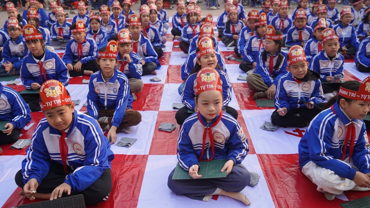 TRƯỜNG TIỂU HỌC PHÙNG XÁ B PHỐI HỢP HỆ THỐNG GIAO DỤC THEKEY TỔ CHỨC CHƯƠNG TRÌNH “RUNG CHUÔNG VÀNG”- Ảnh 2.