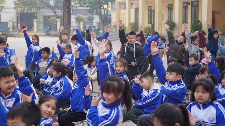 TRƯỜNG TIỂU HỌC PHÙNG XÁ B PHỐI HỢP HỆ THỐNG GIAO DỤC THEKEY TỔ CHỨC CHƯƠNG TRÌNH “RUNG CHUÔNG VÀNG”- Ảnh 4.