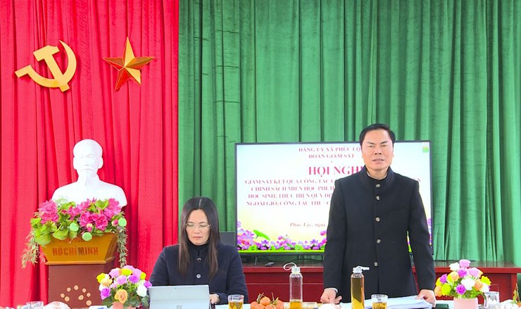 Hội nghị giám sát kết quả thực hiện chính sách miễn học phí, hỗ trợ bữa ăn bán trú và công tác thu – chi trong nhà trường- Ảnh 2.