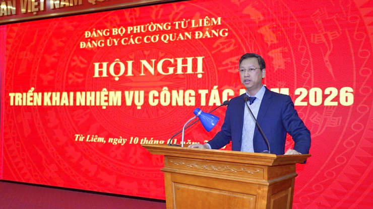 Đảng ủy các cơ quan Đảng phường Từ Liêm triển khai nhiệm vụ công tác năm 2026 và khen thưởng các tập thể, cá nhân tiêu biểu- Ảnh 3.