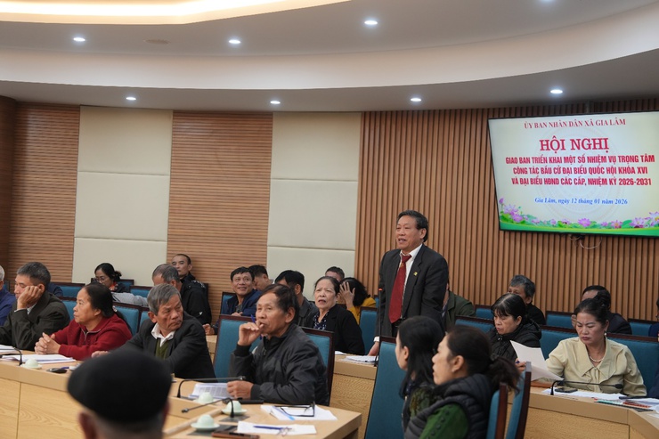 UBND xã Gia Lâm tổ chức hội nghị Giao ban triển khai một số nhiệm vụ trọng tâm công tác bầu cử đại biểu Quốc hội khóa XVI và đại biểu HĐND các cấp nhiệm kỳ 2026-2031- Ảnh 3.